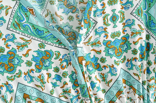 Boho Maxi Dress – 70s Floral Spirit