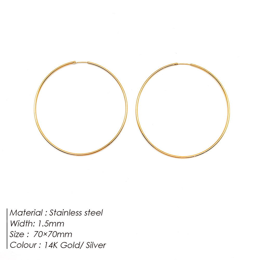 IVOJA Glow Earrings – elegante Edelstahl-Ohrringe in Gold & Silber