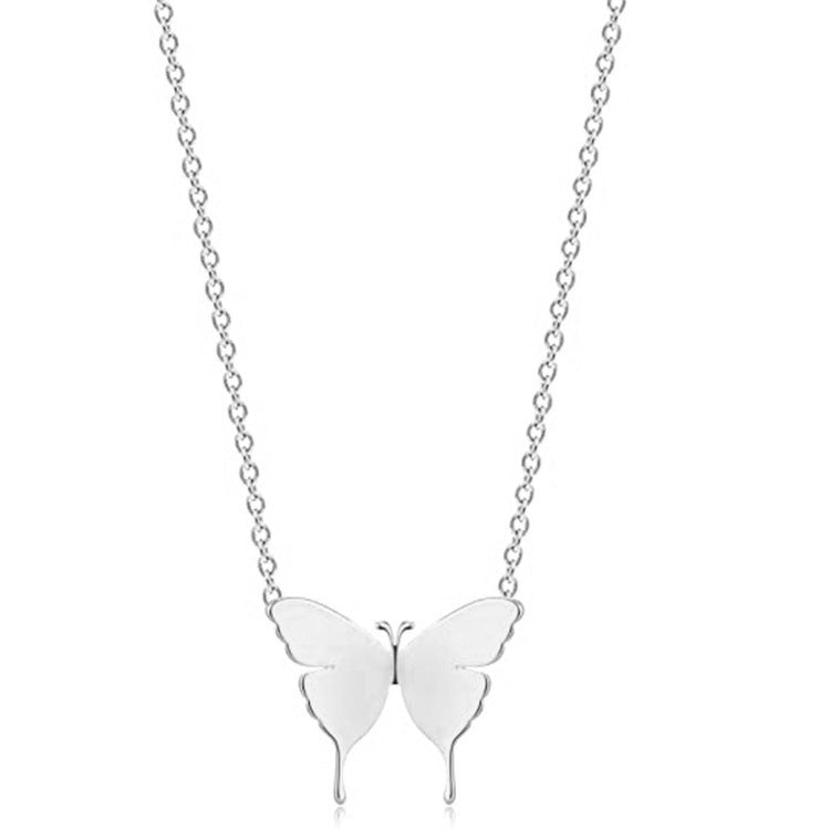 Schmetterling Halskette Damen silber – minimalistischer Butterfly Schmuck
