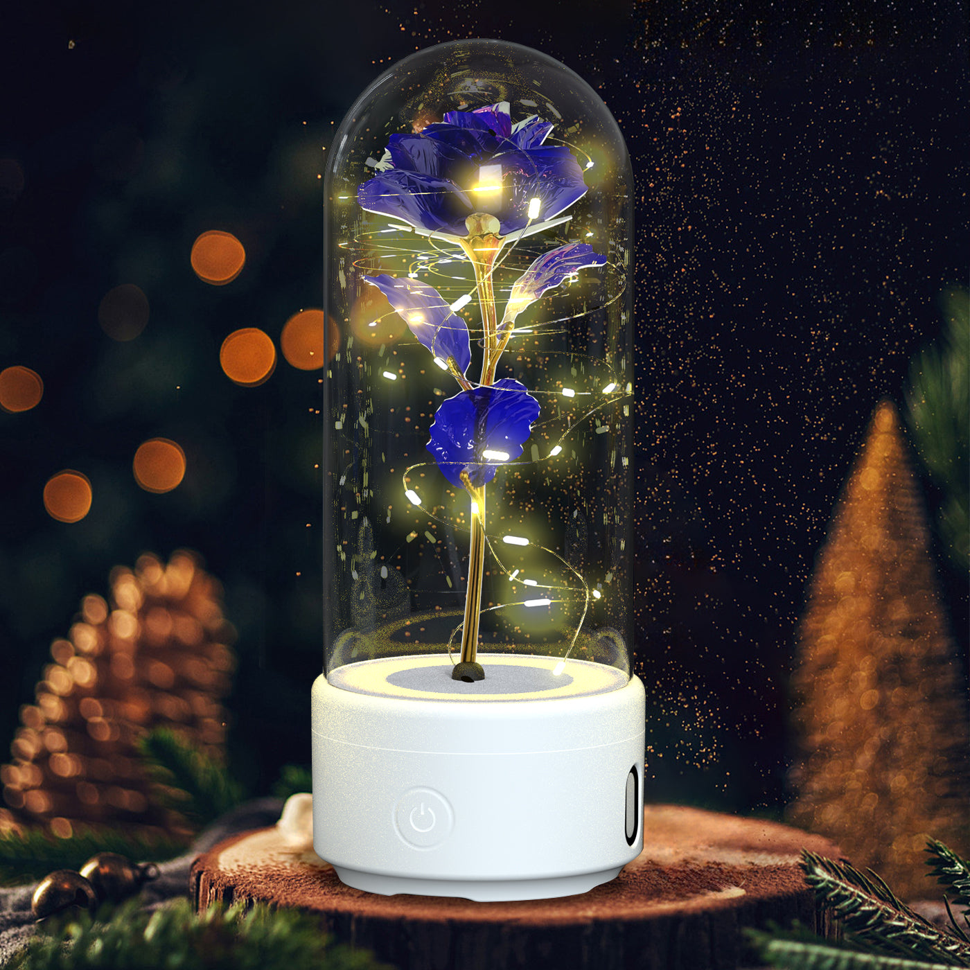LED Rose im Glas – Romantische Lampe & Geschenk Mood Light