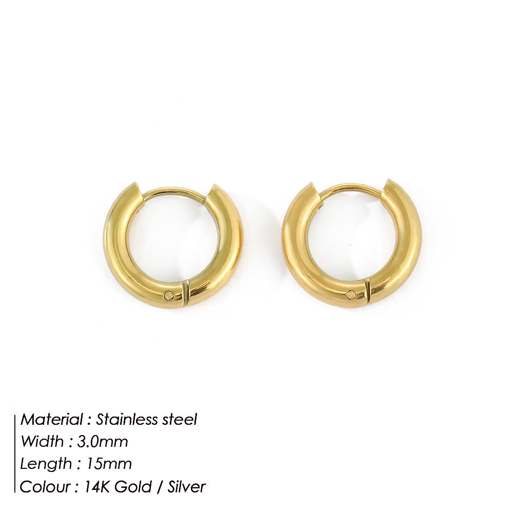 IVOJA Glow Earrings – elegante Edelstahl-Ohrringe in Gold & Silber