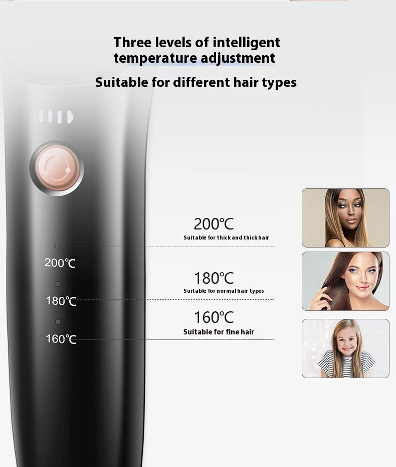 Kabellose Glättbürste – Sanftes Glätten für unterwegs