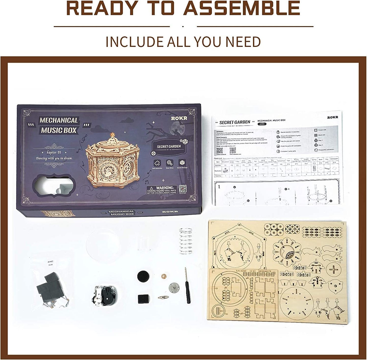 Secret Garden – Magische Holz-Musikbox mit Blütentanz (DIY)