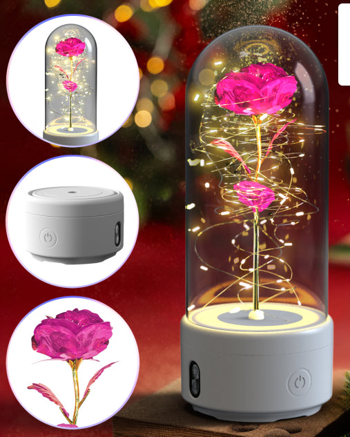 LED Rose im Glas – Romantische Lampe & Geschenk Mood Light