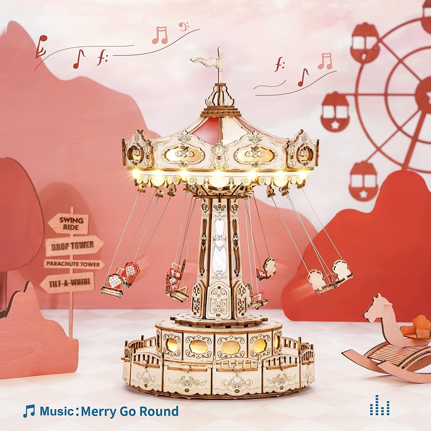 Magic Swing – Musikbox-Karussell aus Holz mit Bewegung (DIY)
