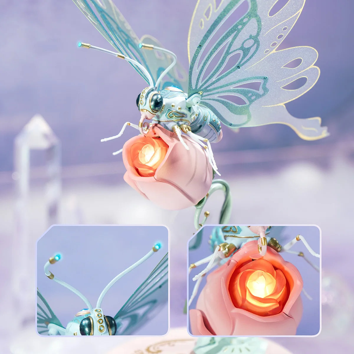 Geschenk für Freundin mit Bedeutung – leuchtender Schmetterling mit Licht als besondere Dekoration