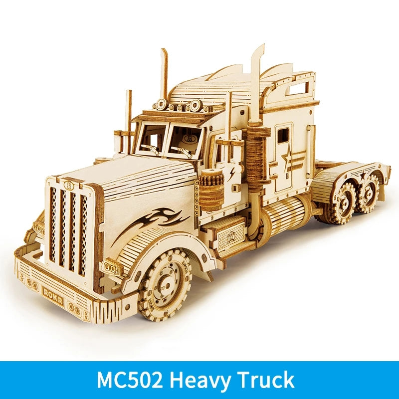 IVOJA Steam Train Model – mechanisches 3D Holz Puzzle Lokomotive