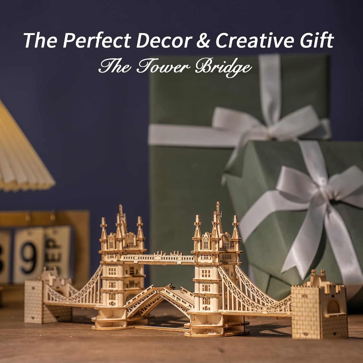 IVOJA Magic Box – 3D Holz Puzzle London Tower Bridge mit Licht | Kreatives Geschenk für Erwachsene