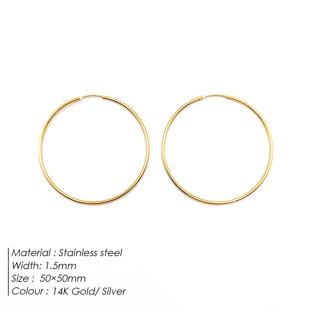 IVOJA Glow Earrings – elegante Edelstahl-Ohrringe in Gold & Silber