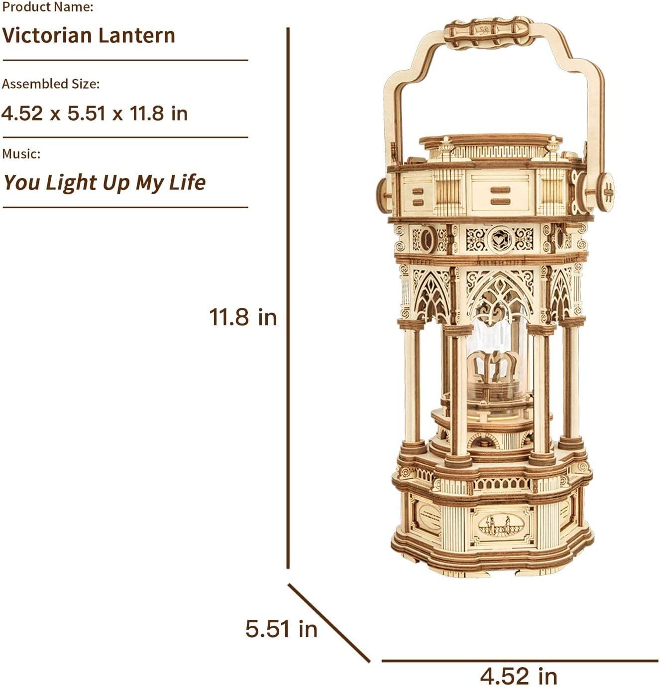 Victorian Lantern – Magische Holz-Musikbox mit Licht & Bewegung (DIY)