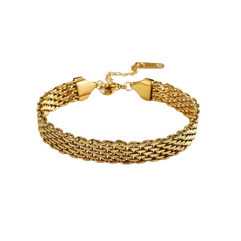 IVOJA Glow Chain Bracelet – elegantes Armband aus Edelstahl in Gold & Silber