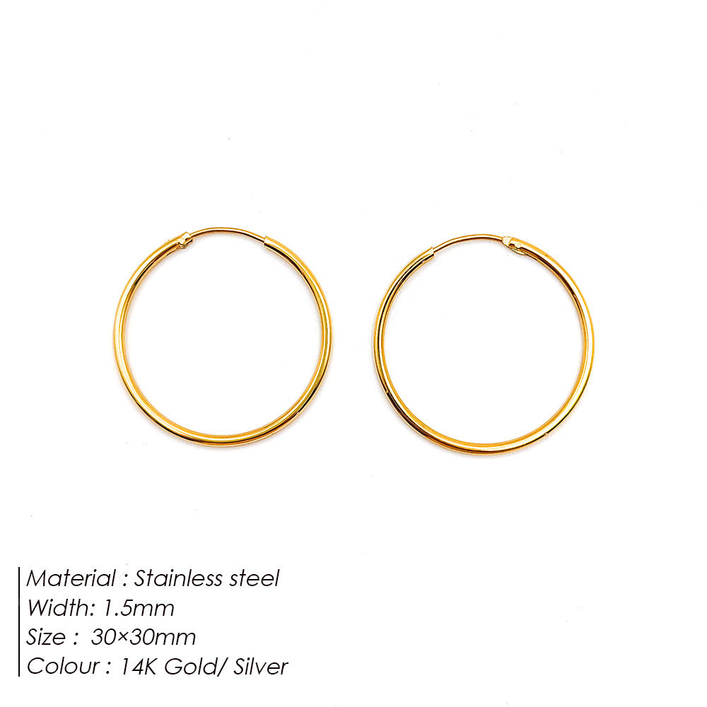 IVOJA Glow Earrings – elegante Edelstahl-Ohrringe in Gold & Silber