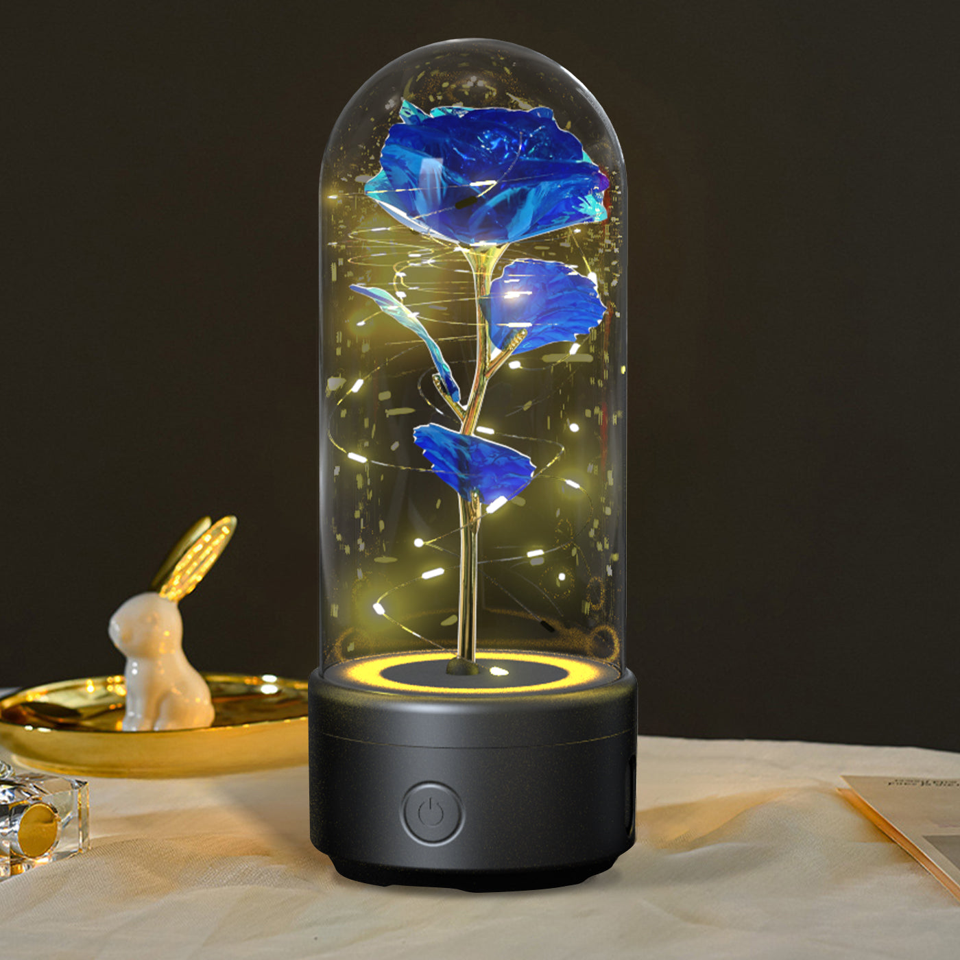 LED Rose im Glas – Romantische Lampe & Geschenk Mood Light