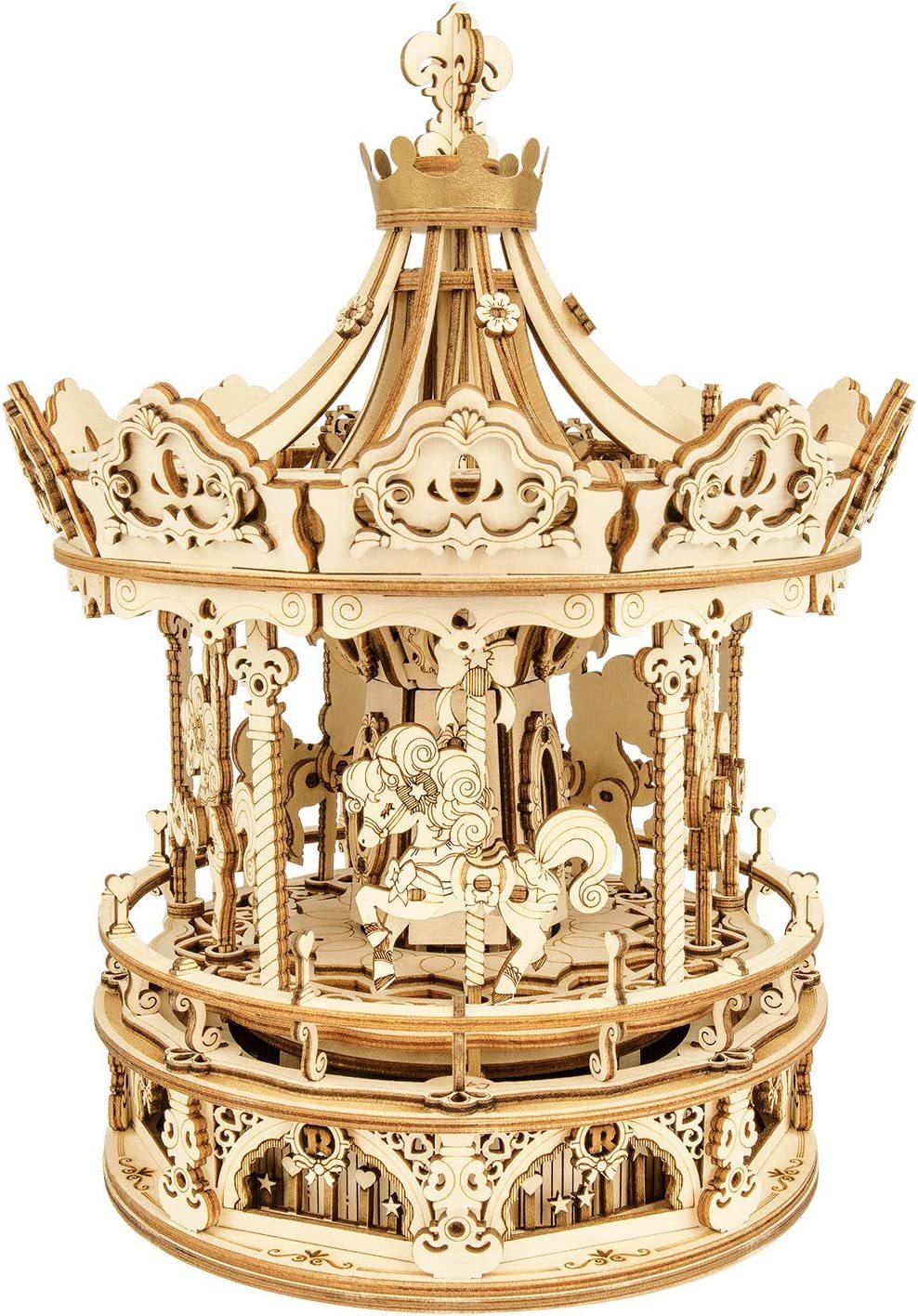 Romantic Carousel – Magische Holz-Musikbox mit Drehmechanik (DIY)