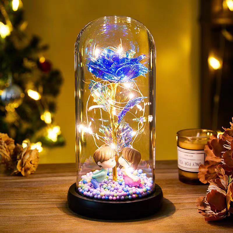 IVOJA Eternal Rose LED – Ewige Rose im Glas mit Licht | Romantisches Geschenk ✨