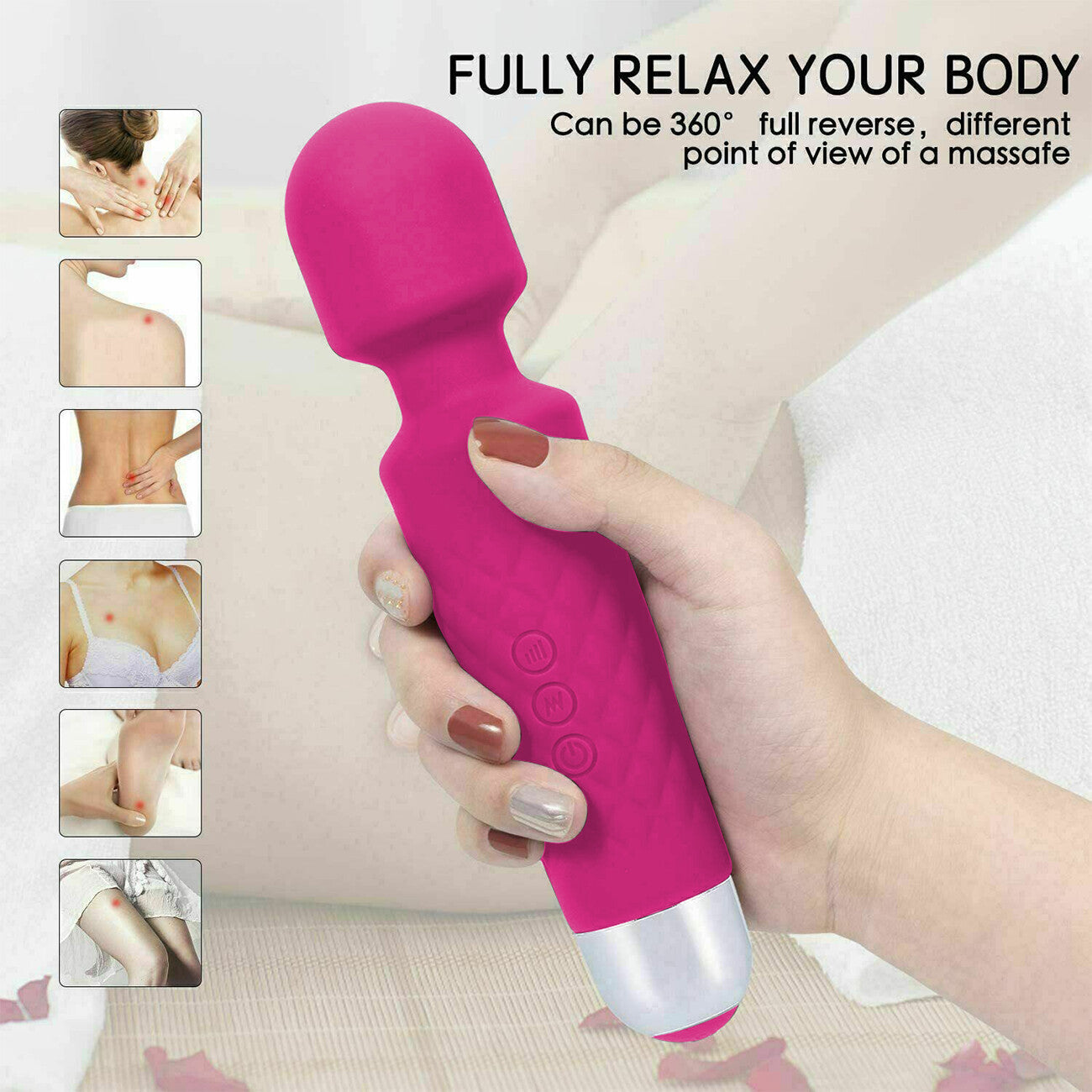 IVOJA PowerWave – 20-Speed Massage Wand für Körper & Sinnesentspannung