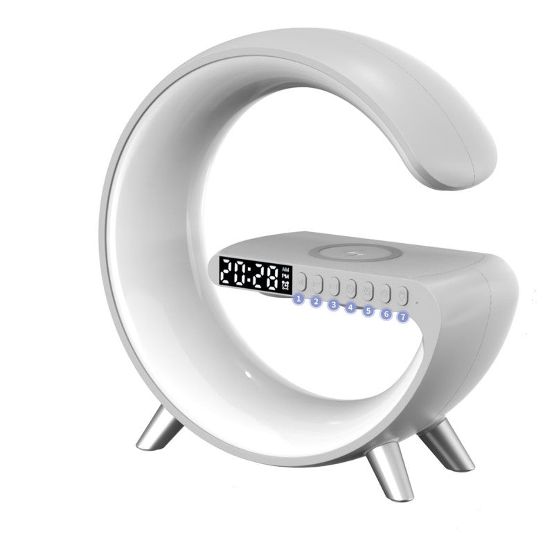 IVOJA G-Shape LED Mood Light – Bluetooth Speaker & Wireless Charging ✨