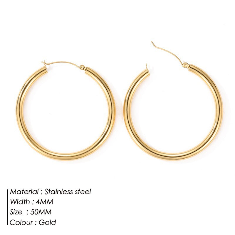 IVOJA Glow Earrings – elegante Edelstahl-Ohrringe in Gold & Silber