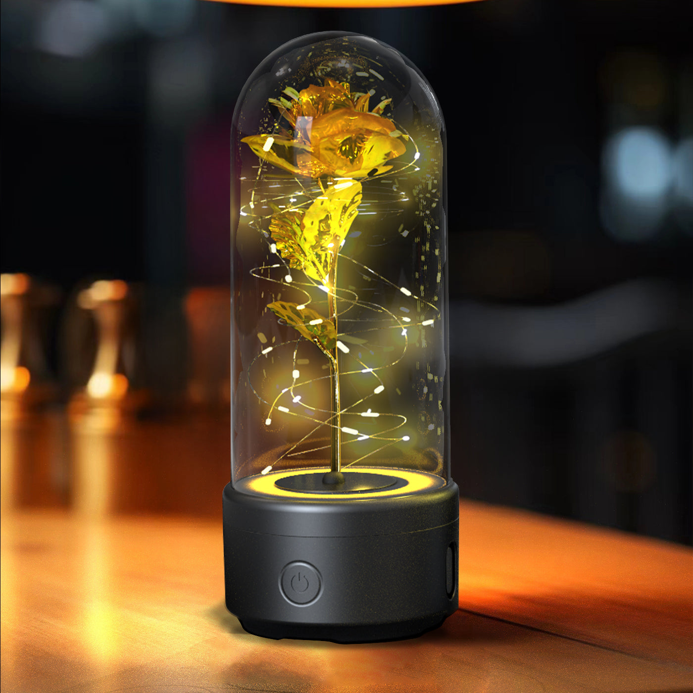 LED Rose im Glas – Romantische Lampe & Geschenk Mood Light