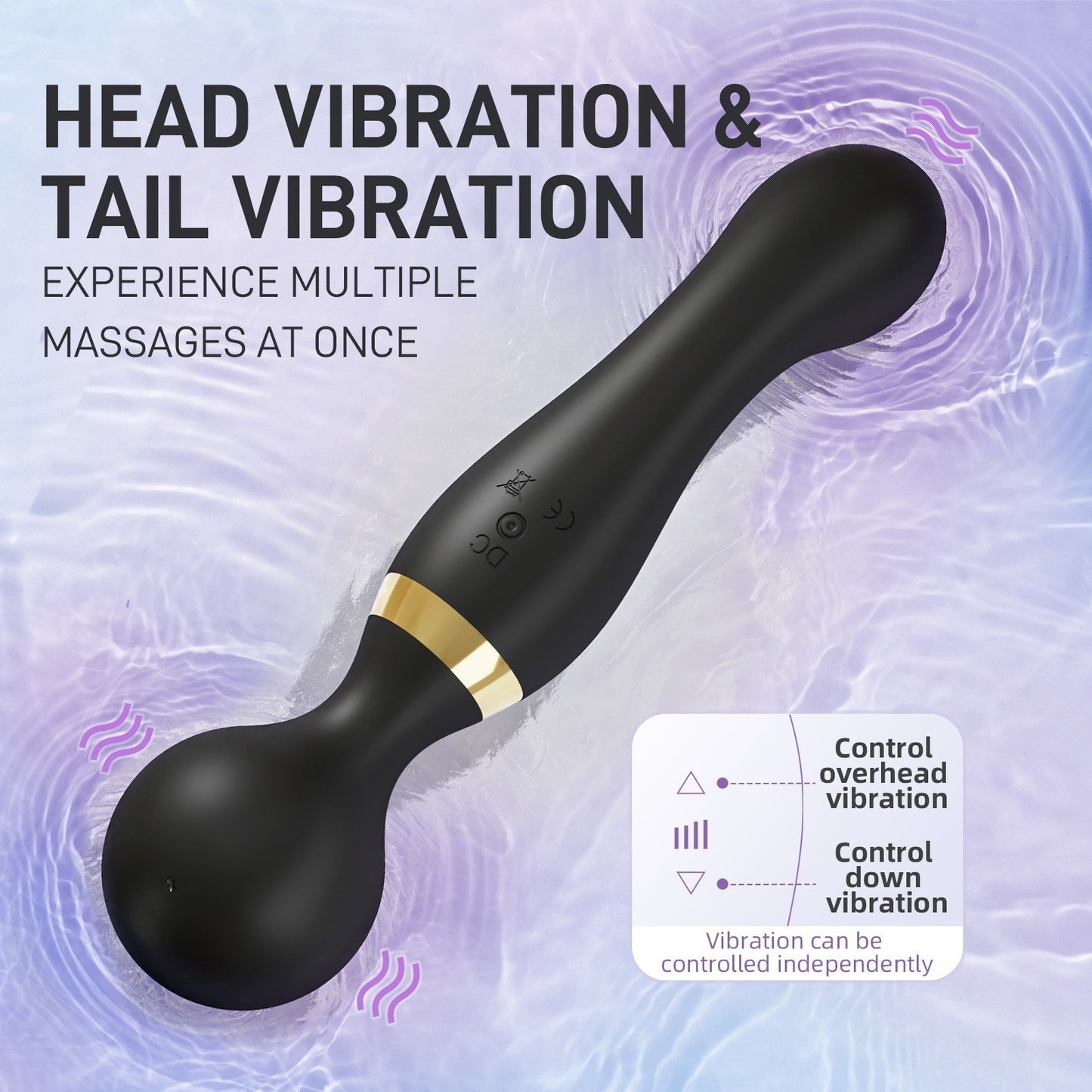 IVOJA DualSense Wand – USB Massager mit Doppelkopf & Tiefenvibration