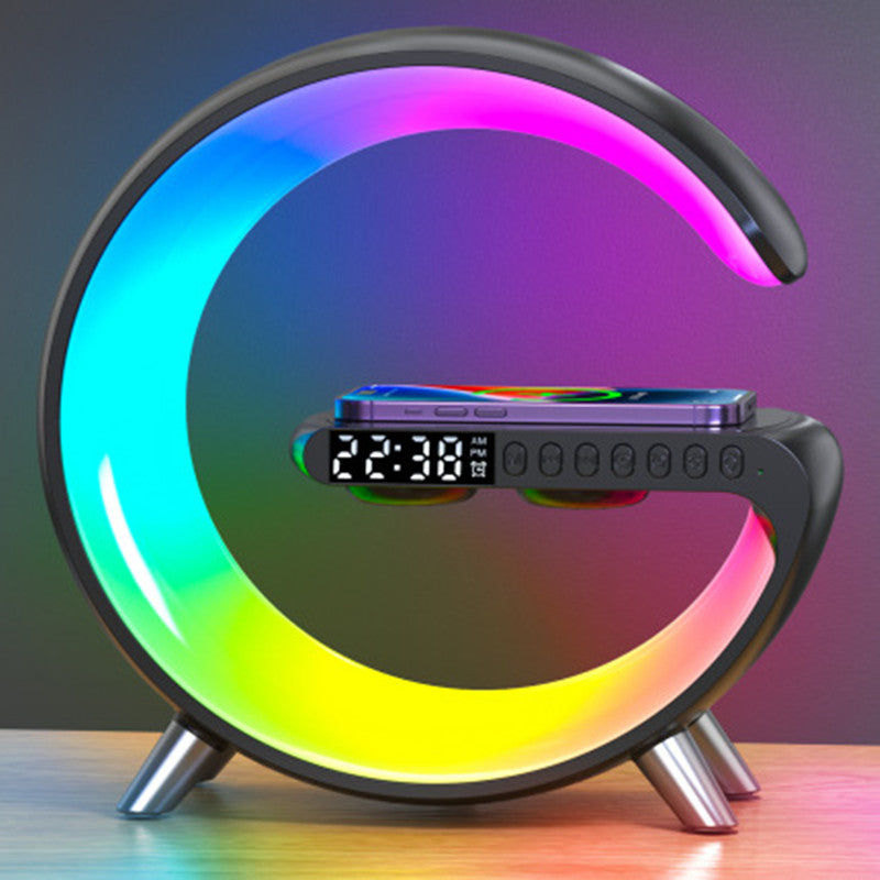 IVOJA G-Shape LED Mood Light – Bluetooth Speaker & Wireless Charging ✨