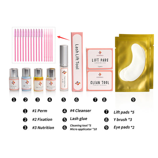 ICONSIGN Lash Lift Upgrade Kit – Wimpernlifting für zu Hause (Upgrade Version)