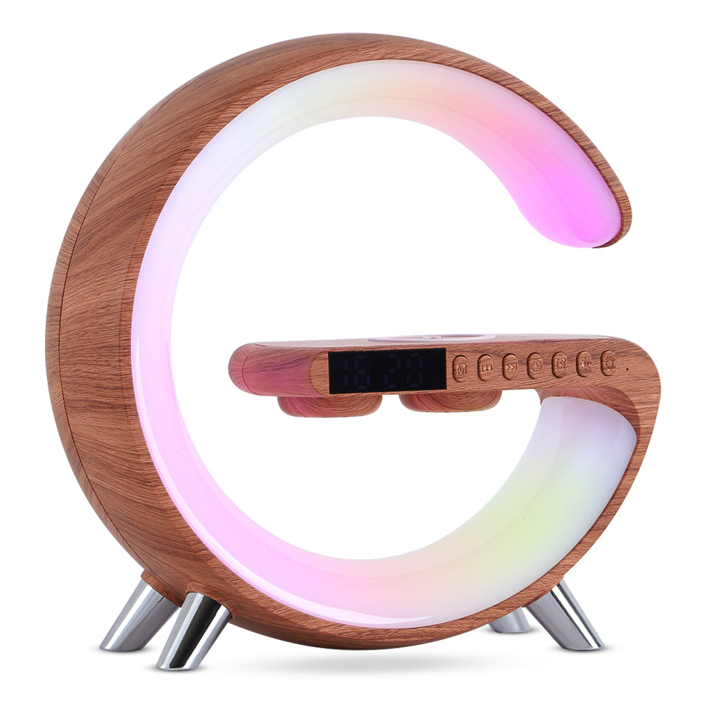 IVOJA G-Shape LED Mood Light – Bluetooth Speaker & Wireless Charging ✨