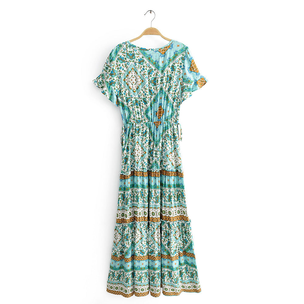Boho Maxi Dress – 70s Floral Spirit