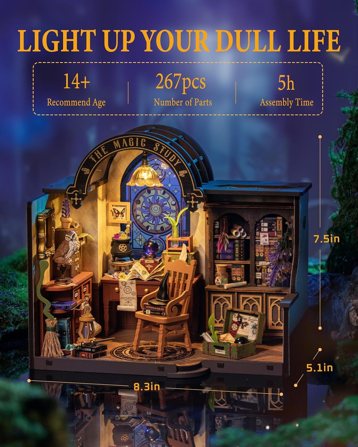 Rolife „The Magic Study“ – Miniatur-DIY Raum mit LED-Beleuchtung