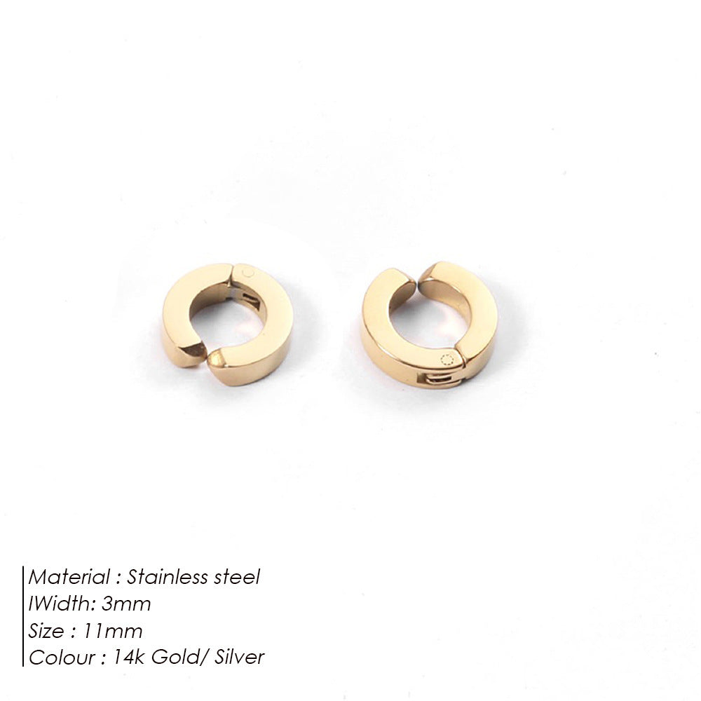 IVOJA Glow Earrings – elegante Edelstahl-Ohrringe in Gold & Silber