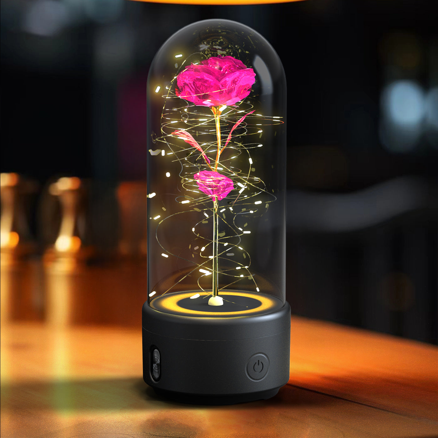 LED Rose im Glas – Romantische Lampe & Geschenk Mood Light