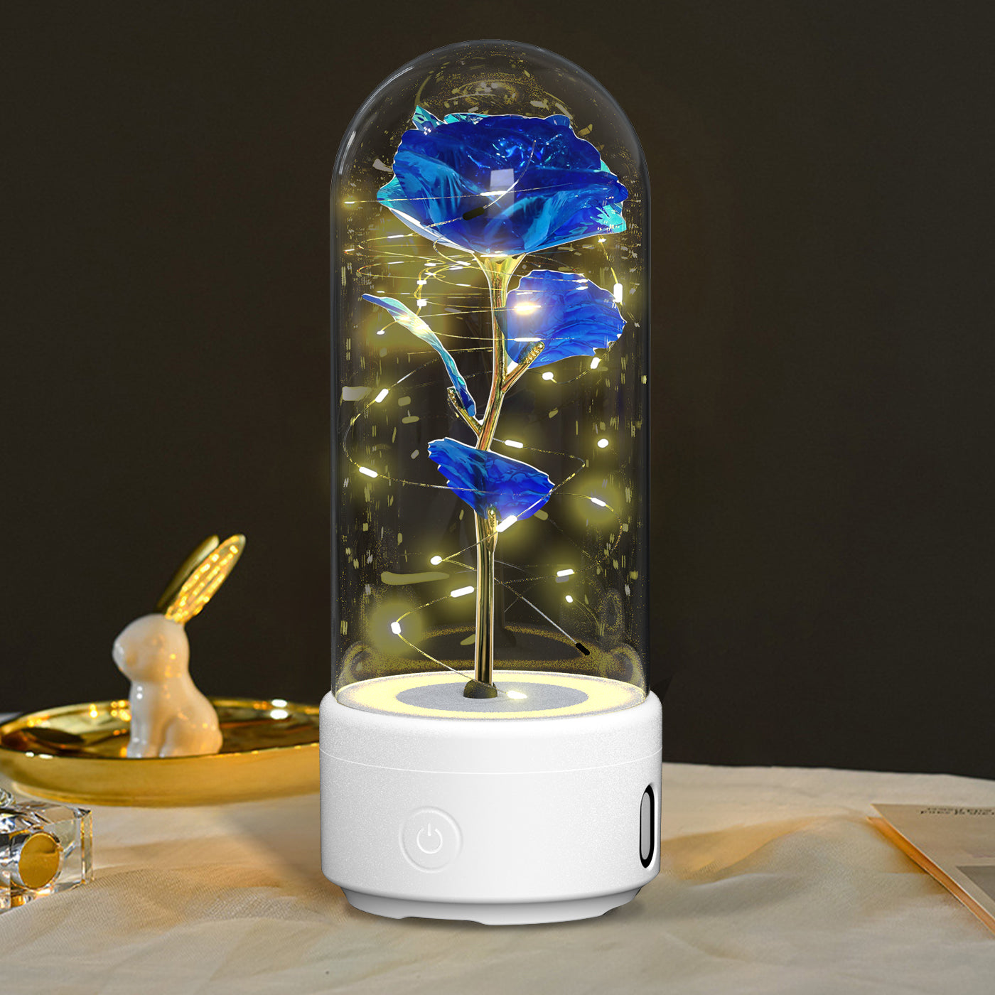 LED Rose im Glas – Romantische Lampe & Geschenk Mood Light