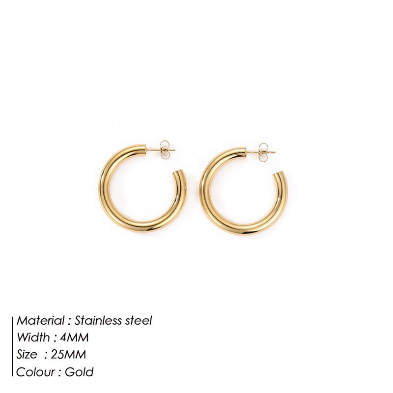 IVOJA Glow Earrings – elegante Edelstahl-Ohrringe in Gold & Silber