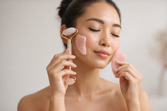 IVOJA Self-Glow Ritual Set – Jade Roller & Gua Sha für entspannte Beauty-Momente