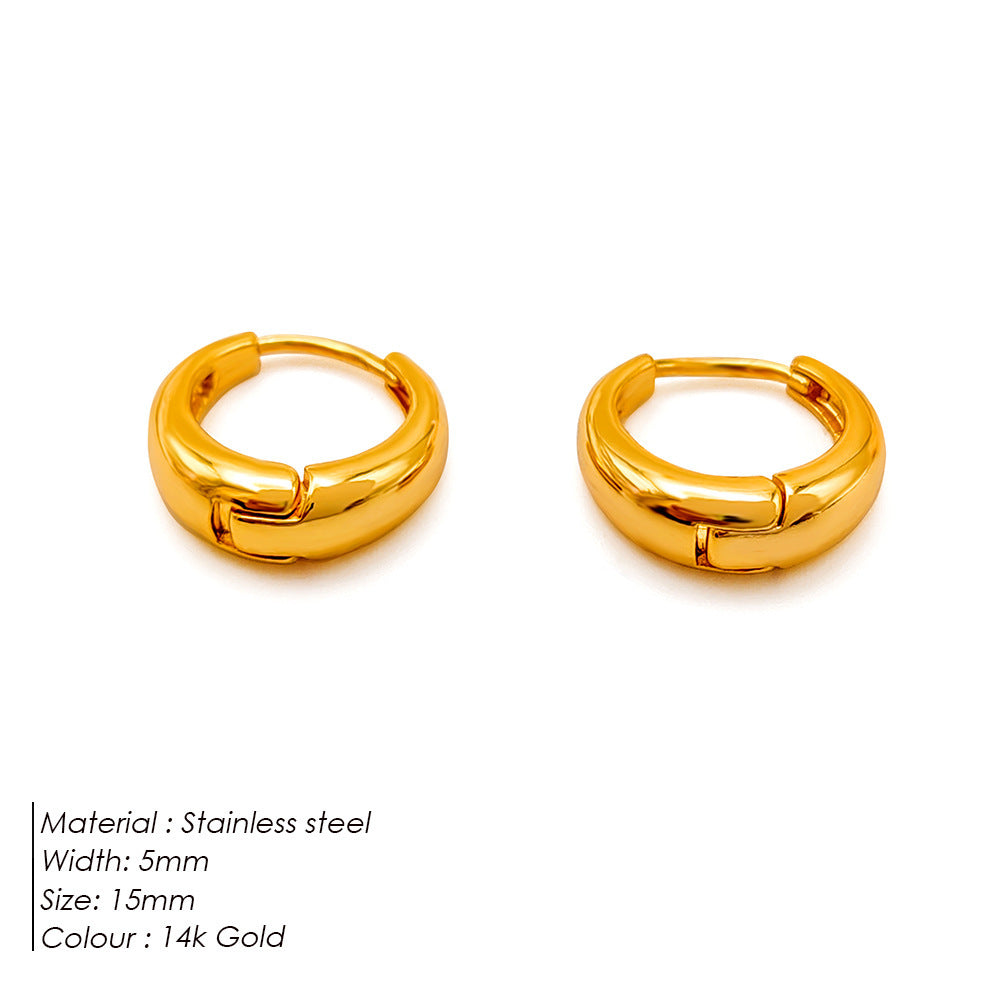 IVOJA Glow Earrings – elegante Edelstahl-Ohrringe in Gold & Silber