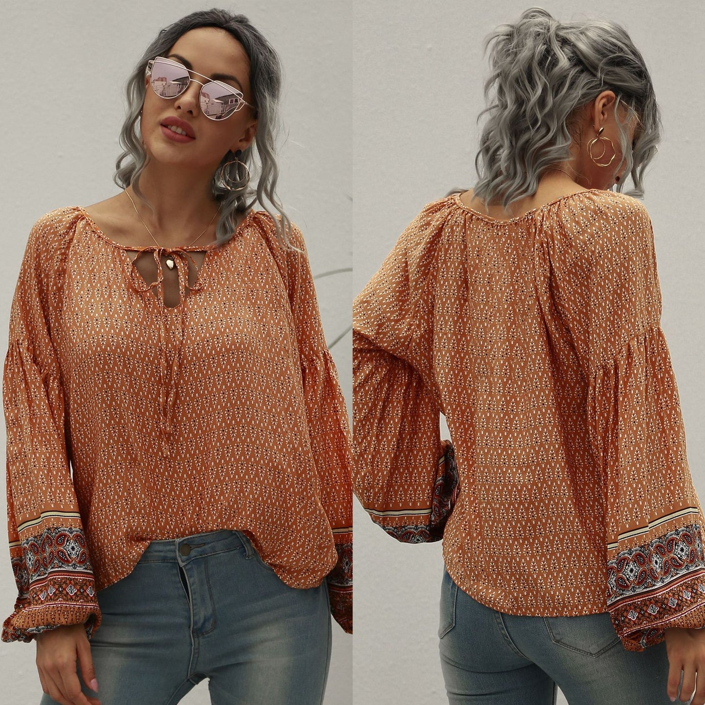 70s Folk Boho Blouse – Vintage Spirit