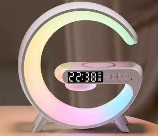 IVOJA G-Shape LED Mood Light – Bluetooth Speaker & Wireless Charging ✨