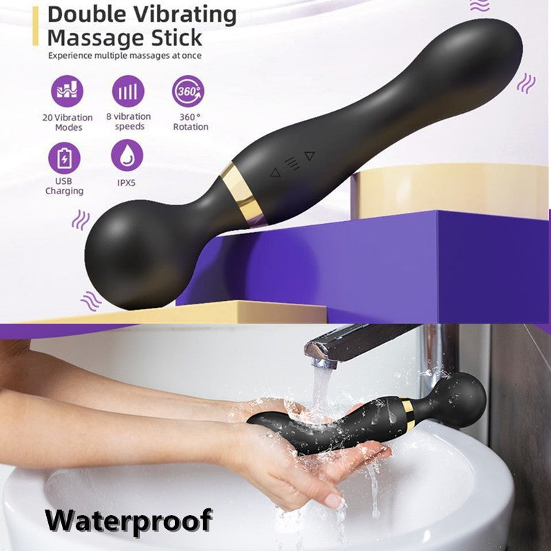 IVOJA DualSense Wand – USB Massager mit Doppelkopf & Tiefenvibration