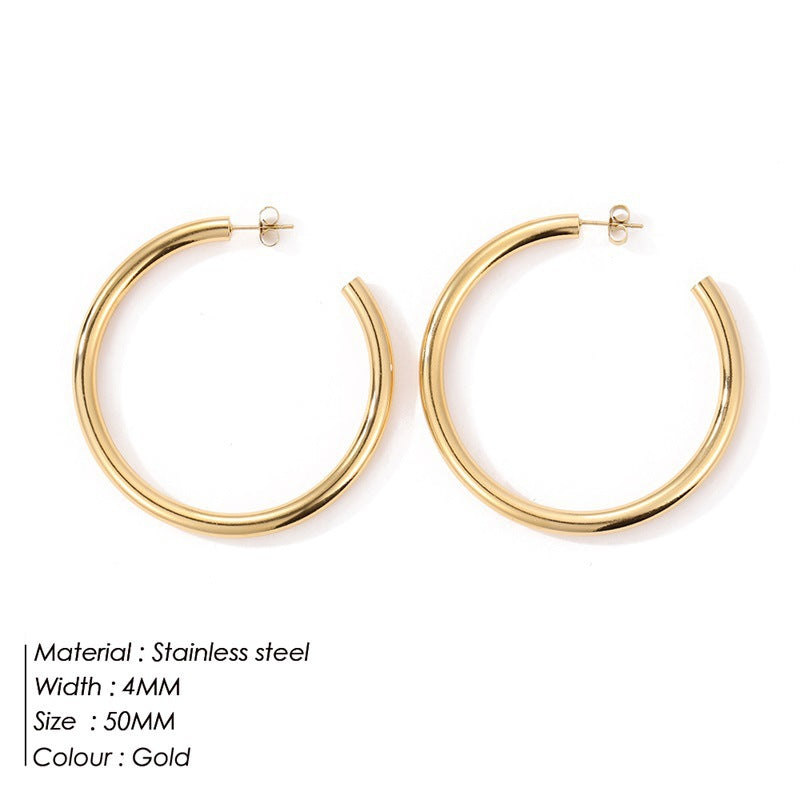 IVOJA Glow Earrings – elegante Edelstahl-Ohrringe in Gold & Silber
