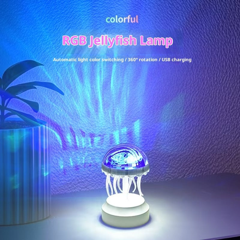 Leuchtende Qualle – Magisches Mood Light mit sanfter Projektion ✨
