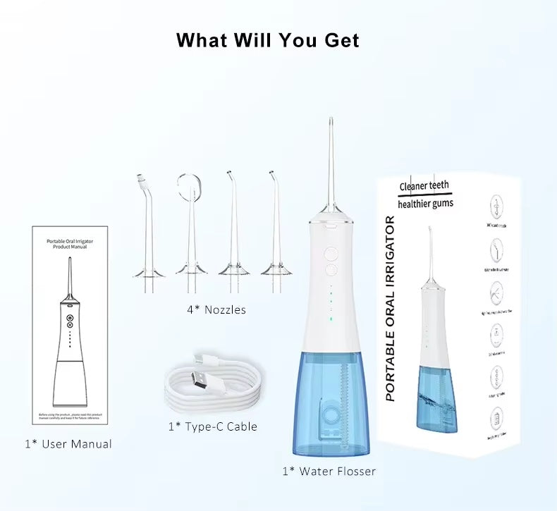 Ultraschall Wasserzahnbürste – Professioneller Water Flosser für Saubere Zähne