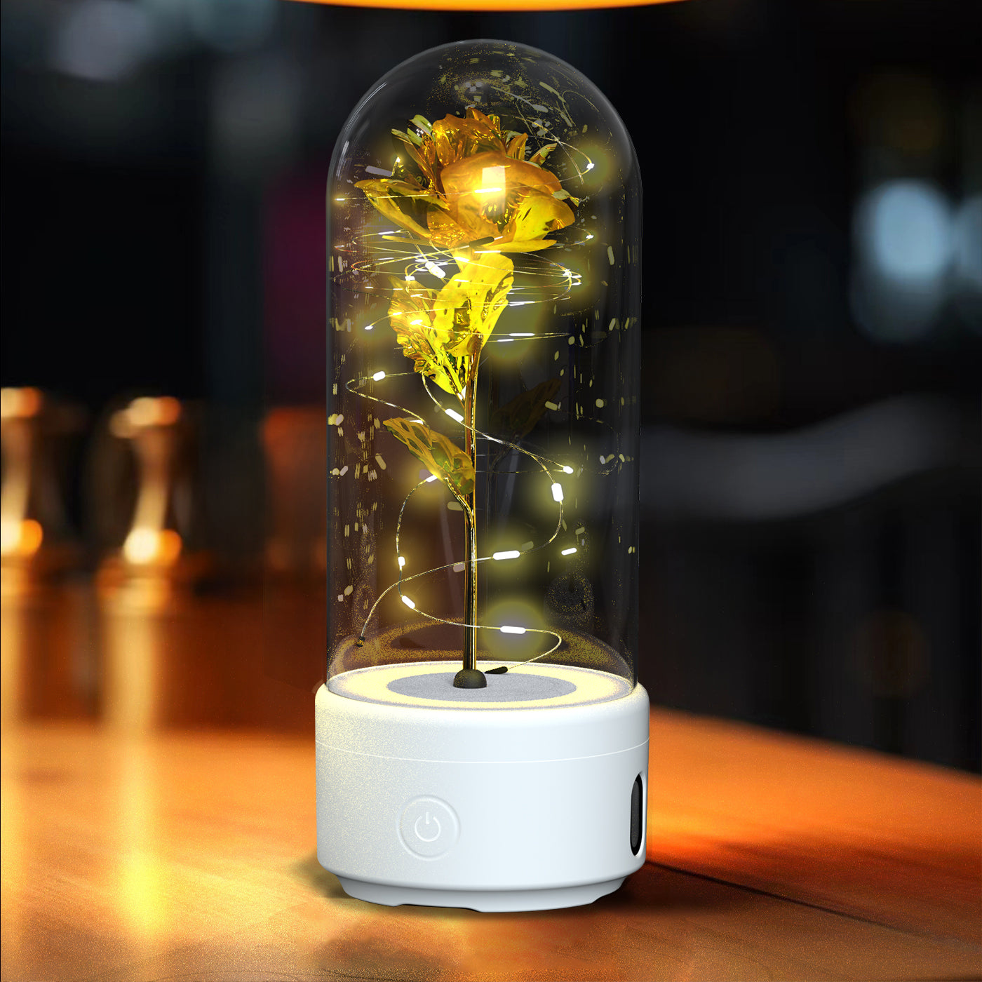 LED Rose im Glas – Romantische Lampe & Geschenk Mood Light