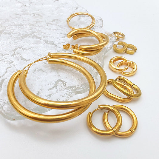 IVOJA Glow Earrings – elegante Edelstahl-Ohrringe in Gold & Silber