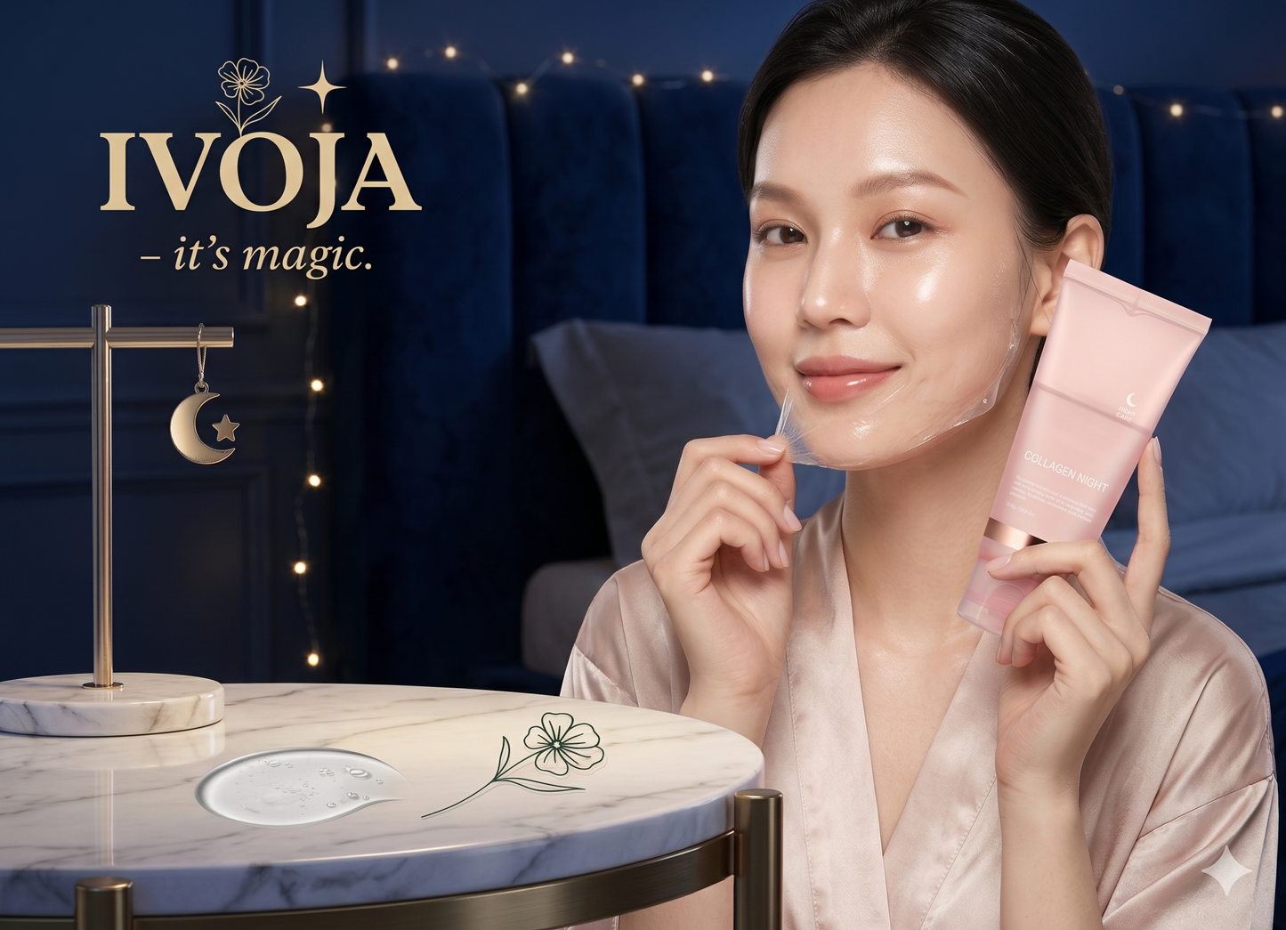 Kollagen Glow Night Mask (Overnight Feuchtigkeitsmaske)
